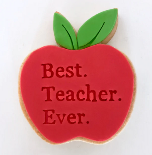 Best Teacher Ever Embosser (Little Biskut) - 60mm