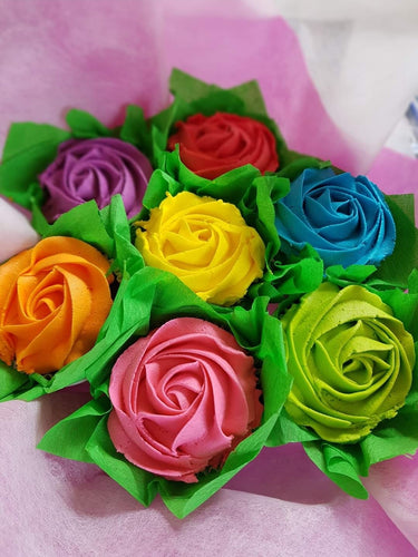 Small Rose Bouquet - Rainbow